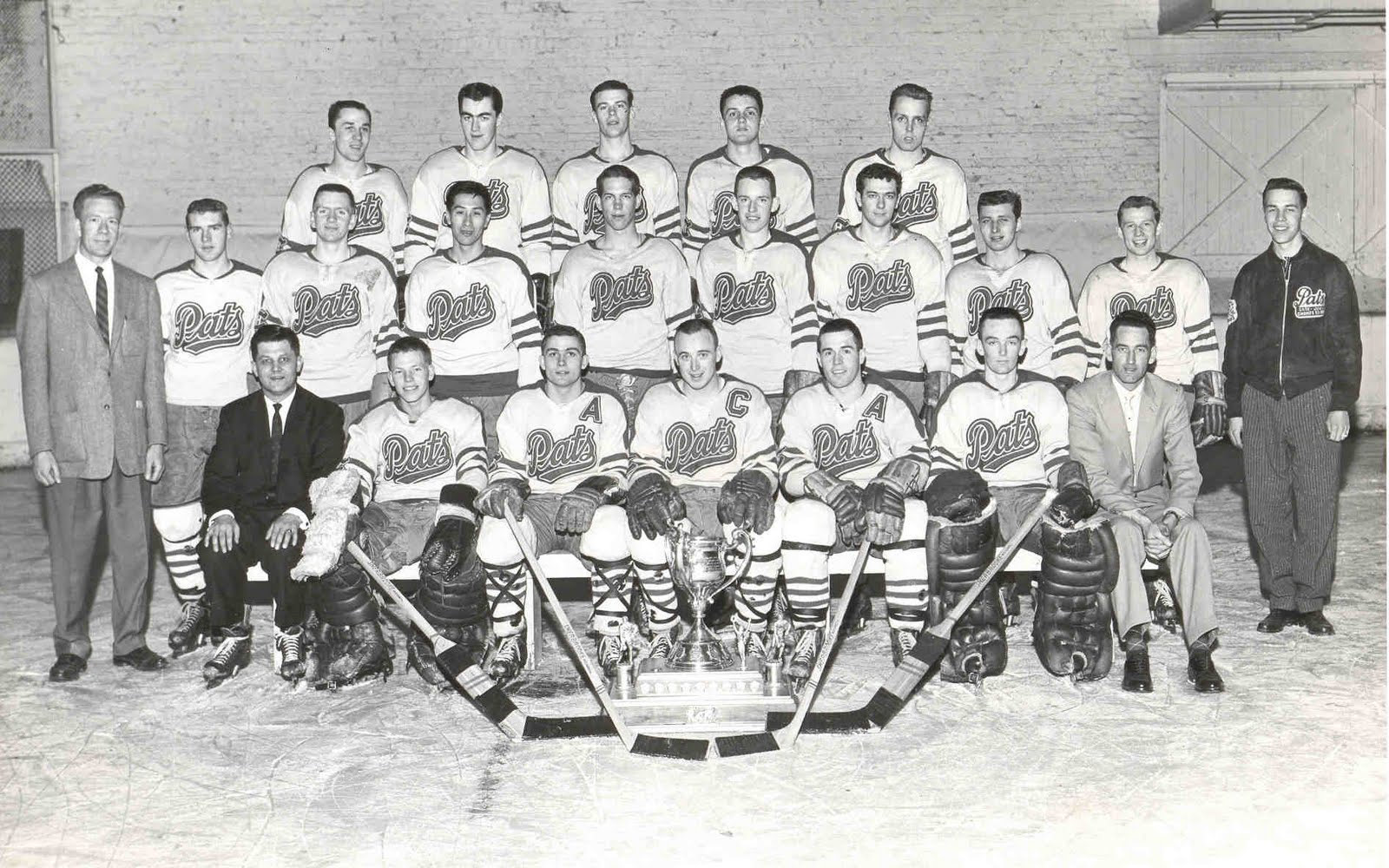 Lot Detail - Late-1950s/Early-1960s SJHL Regina Pats Game-Worn Wool Jersey  From Gordon Red Berenson's Collection …