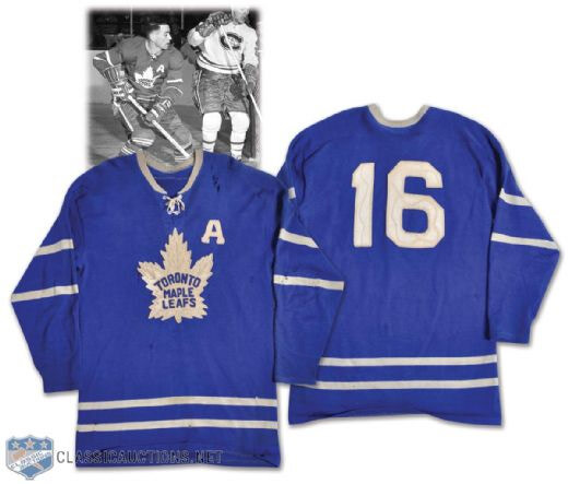 Toronto Maple Leafs 1962-63 jersey artwork, This is a highl…