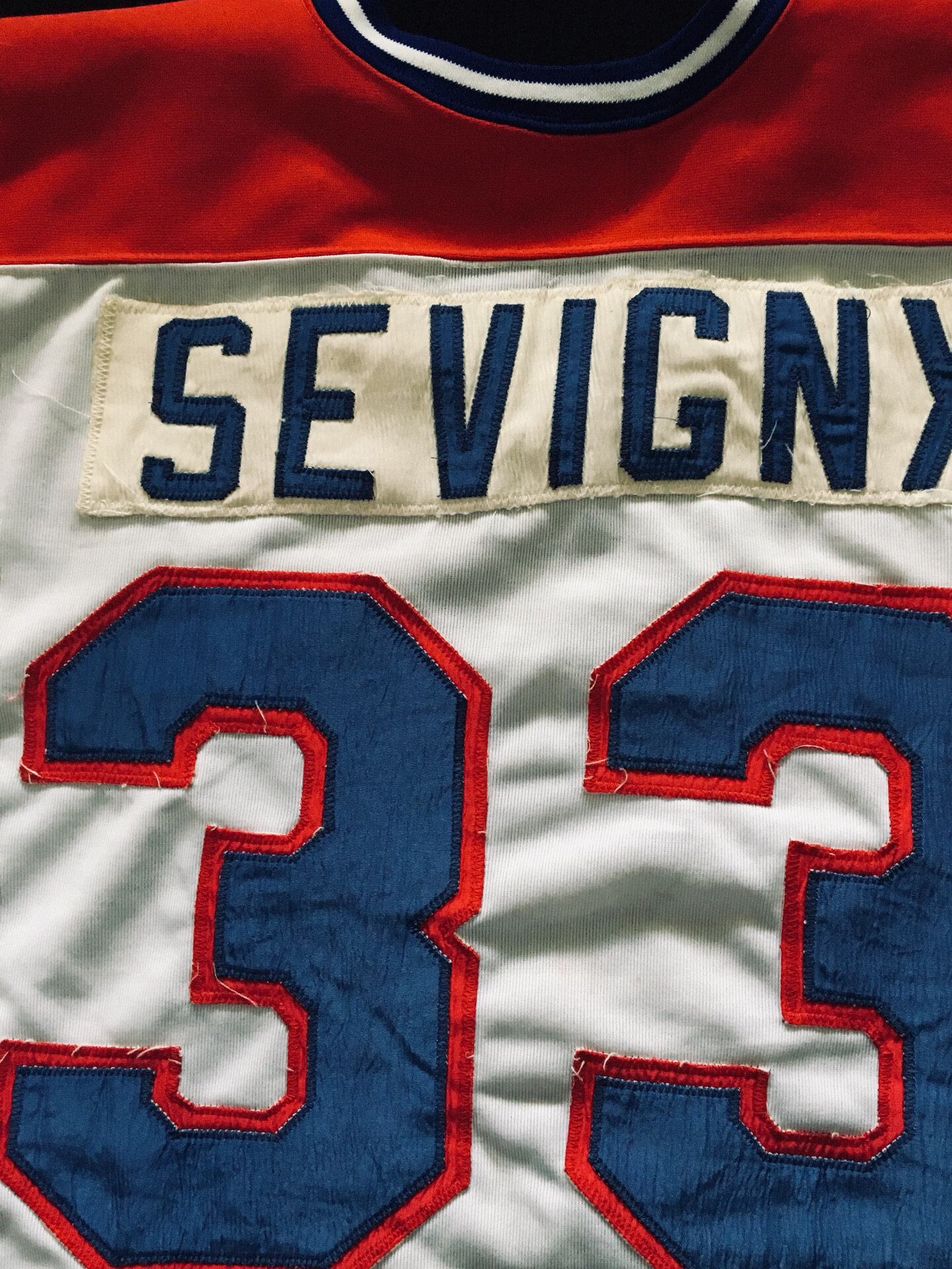 SOLD - 1979-80 Montreal Canadiens # 33 Richard Sevigny - Rookie - Game Worn  Jersey