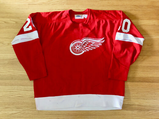 NHL Detroit Red Wings 1926-27 uniform and jersey original art