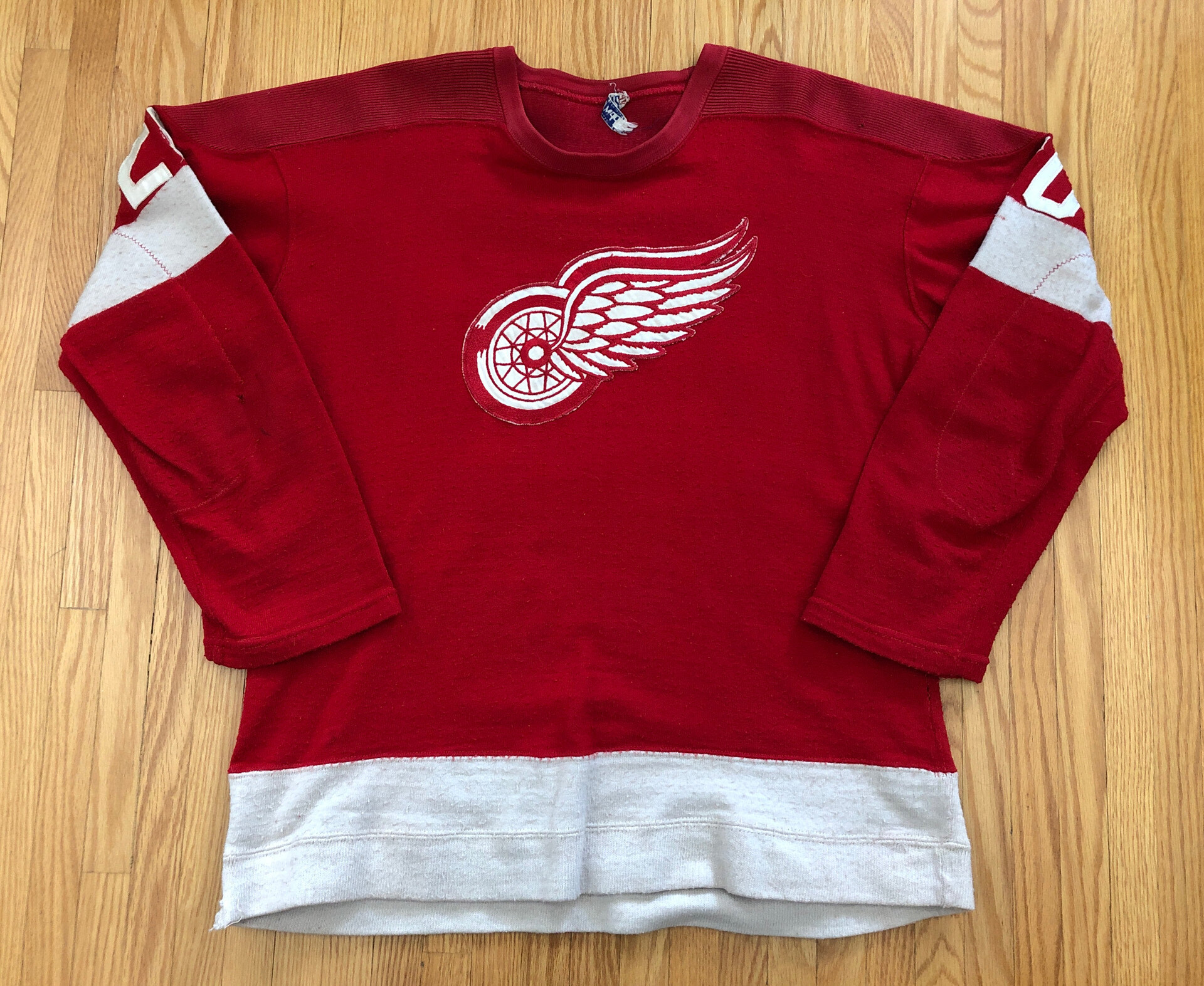 1960s Detroit Red Wings Game Worn Jersey Made For and Signed by